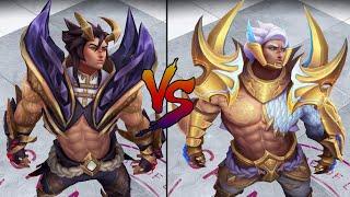 Obsidian Dragon Sett vs Prestige Edition Obsidian Dragon Sett Skin Comparison Spotlight