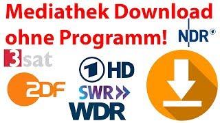 Anleitung: Video Download aus der Mediathek ohne (zusätzliches) Programm