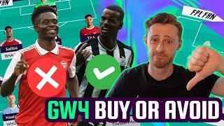 FPL GW4 PLAYERS TO BUY & AVOID I KEEP Isak, SELL Saka?  I Fantasy Premier League 24/25