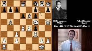 Jose Raul Capablanca vs Robert John Spencer (1912)