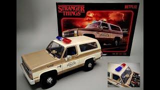 FIRST BUILD! 1985 Chevy Blazer Netflix Stranger Things Chief Hopper's 1/25 Scale Model Kit How To