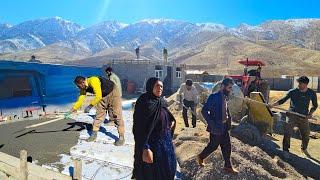 Innovative Concrete Roof Construction in Amir's Family Village Home