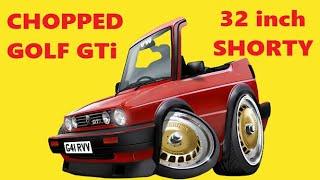 ODD Autos Shorty Vw Golf Gti Project, chopped 32 inches out and slammed on air ride.