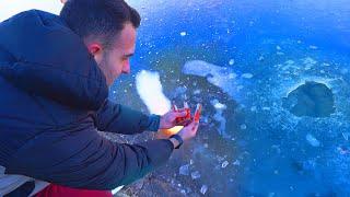 FIREWORKS UNDER ICE!