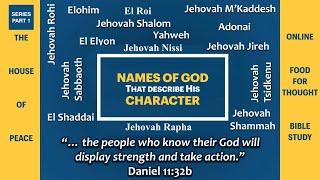 Names Of God That Describe His Character - New Series