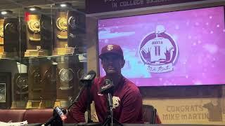 FSU Baseball | Head coach Link Jarrett reminisce about FSU legend Mike Martin after his passing