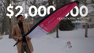 co-host a $2M open house with me (lake open house vlog)