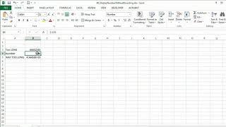 How to Display a Number in Excel Without Rounding