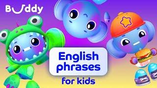 Learn Funny English Phrases with Buddy: Collection #1 | English words for children | Buddy.ai