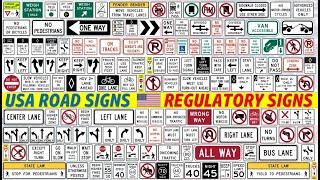 USA ROAD SIGNS - All REGULATORY SIGNS