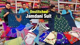 Unstitched Jamdani Work Suit Piece Manufacturer // Pure Cotton & Linen Dress Material - WHOLESALE 