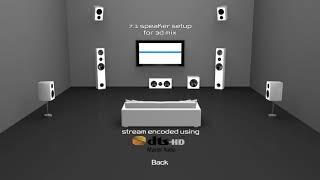 7.1 Speaker Setup For 3D-Mix - DTS-HD High-Res Audio 7.1