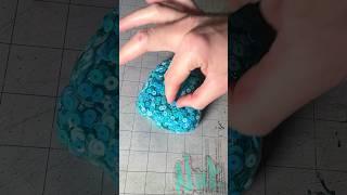 Removing all the beads from my slime.