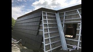 Kho Tư liệu Xây dựng - Cấu tạo khung sắt mạ kẽm để lợp ngói trên mái bê tông của biệt thự cổ điển
