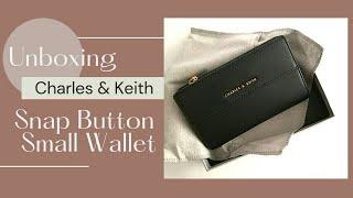 Unboxing Charles & Keith Snap Button Small Wallet | Black | 2021