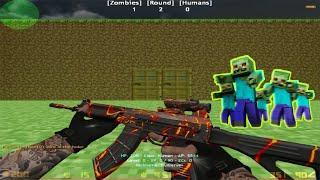 Counter-Strike 1.6 Minecraft Edition | Zombie Escape Mod | ze_escapecraft_procs  #counterstrike16