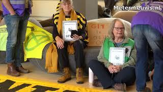 Extinction Rebellion in Drents provinciehuis Assen.