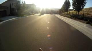 Go Pro (Helmet cam) Downhill Tobogganing FAST [ 35 + mph!!]