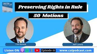 Preserving Rights in Rule 50 Motions