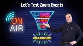 Testing Zoom Events