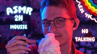 ASMR 4k | 2h de mousse pour t'endormir lentement mais sûrement en NO TALKING ! 