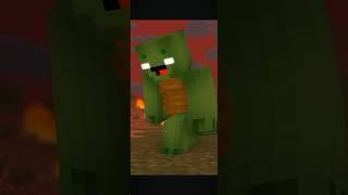 Mikey lost his best friend 2 - Maizen Minecraft animation #shorts