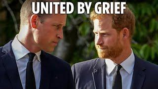 Warring William & Harry REUNITE at uncle's funeral after Duke of Sussex makes secret dash to UK