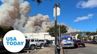 Fast-moving Palisades fire breaks out in Los Angeles | USA TODAY