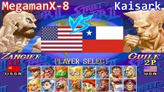 Super Street Fighter II X: Grand Master Challenge - MegamanX-8 vs Kaisark