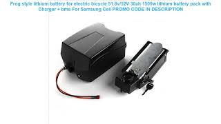 Promo Frog style lithium battery for electric bicycle 51.8v/52V 30ah 1