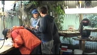 Bone Carving at  Barrytown, NZ 2008