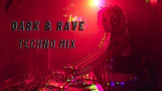 Dark & Rave Techno mix live in a Techno Bunker