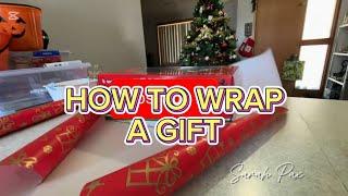 How to wrap a gift/ Simple gift wrapping #sarahpax #giftwrapping #howto