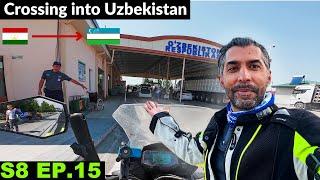 Very Nervous and Tense Border Crossing into UZBEKISTAN  S8 EP.15 |Pakistan to Japan Motorcycle