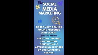 Custom Tailored Social Media Marketing Plans by COSMarketing Agency