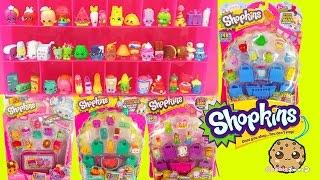 Shopkins 12 Packs  Season 1 , 2 , 3, 4 and Collectors Case - Cookieswirlc Video