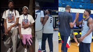 Anthony Edwards treated Kevin Durant LIKE an older brother durin Olympics & inseparable 