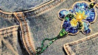 BROOCH IRIS from BEAD. Part 2