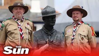 Scout leaders salute Baden-Powell statue and try to stop council removing it over ‘Nazi sympathies’