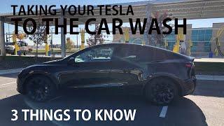 Tesla Model Y - Automated Car Wash Tips