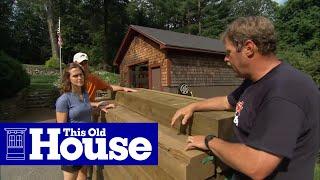 How to Build a Timber Retaining Wall | This Old House