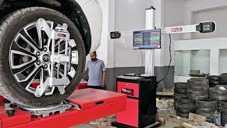 Latest Wheel Alignment Machine || LiDar Ai Aligner with Alignment Scissor lift || 82736-82736