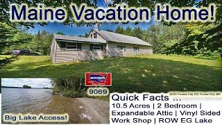 Home In Maine With Land Video | Over 10 Acres, Vacation Property MOOERS REALTY 9069