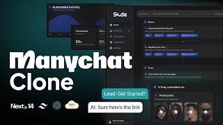 Manychat Clone - Nextjs, Tailwind, Instagram API, Relume, Prisma, Webhooks (Cash Prize Challenge)