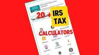 20 irs tax caculators in mobile app #shorts