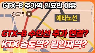 GTX B 노선이 수인선을 만난다면?...송도역 or 수인선 원인재역 추가 쟁점