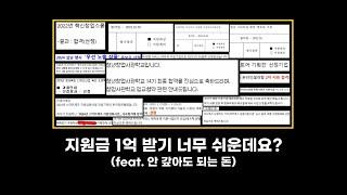 청년창업지원금 공식이 있습니다.  연속으로 11개 지원금에 선정됐던 방법 (2025년용)