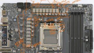 mobo PCB Breakdown:  MSI X870 Tomahawk Wifi