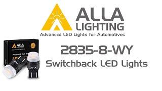 7443 7444NA Switchback LED Bulbs Turn Signal Lights White Amber Yellow