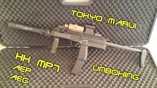 Tokyo Marui MP7 aep aeg unboxing and more